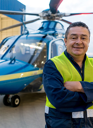 California Helicopter Service Worker